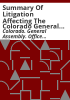 Summary_of_litigation_affecting_the_Colorado_General_Assembly_as_of
