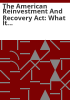 The_American_Reinvestment_and_Recovery_Act