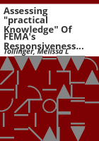Assessing__practical_knowledge__of_FEMA_s_responsiveness_and_effectiveness_in_the_aftermath_of_Hurricane_Bonnie__in_Wrightsville_Beach_and_Topsail_Island__North_Carolina