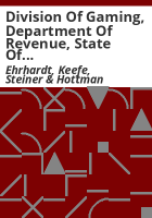 Division_of_Gaming__Department_of_Revenue__State_of_Colorado_financial_statements_and_independent_auditors__report__June_30__2007_and_2006