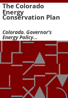 The_Colorado_energy_conservation_plan
