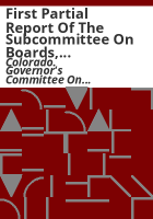 First_partial_report_of_the_Subcommittee_on_Boards__Bureaus__and_Institutions