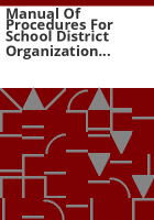 Manual_of_procedures_for_School_District_Organization_Act_of_1992_as_amended